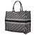 Borsa Book Tote Christian Dior Dior Oblique Blu navy - vista 2