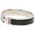 Hermès Pulsera Charm Hermes Click H PM Negro Plata - vista 2