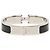 Hermès Pulsera Charm Hermes Click H PM Negro Plata - vista 3