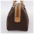 Céline Celine Boston Triomphe XL Coated Canvas Small Castaño - vista 5