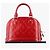 Louis Vuitton Alma BB Monogram Vernis Lackleder Handtasche Rot - Ansicht 13
