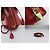 Louis Vuitton Alma BB Monogram Vernis Lackleder Handtasche Rot - Ansicht 7