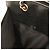 Borsa a tracolla Chanel in vitello grana nera Nero - vista 10