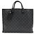 Louis Vuitton Monogram Eclipse Grand Sac Tote Bag Brown Black
