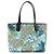 Gucci GG Blooms Supreme Wendbare Tote Bag Blau Mehrfarben Beige Marineblau