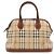 Bolsa BURBERRY Nova Check Shadow Horse Marrom Preto - vista 2