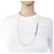 Colar de pérolas falsas Miu Miu Prata Branco - vista 7