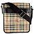 Borsa a tracolla Burberry in pelle PVC beige e marrone