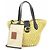 Bolso Coach de cuero y rafia Negro - vista 13