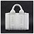Borsa a tracolla Chloé Woody Leather Bianco - vista 3