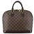 Louis Vuitton Alma PM Handtasche Damier Ebene Braun