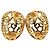 Orecchini a clip Yves Saint Laurent filigrana dorata D'oro