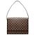 Borsa a tracolla singola Louis Vuitton Damier Triberecca Carre Marrone