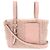 Borsa Bucket Bag Micro Valextra in pelle e lana shearling Rosa Borsa a mano 2 vie - vista 3