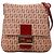 Borsa a tracolla Fendi Zucchino Rosso Beige