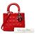 Borsa Christian Dior Lady Dior Cannage Rosso - vista 11