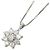 Colar com Pingente Seiko Platinum Diamond Snowflake