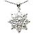Colar com Pingente Seiko Platinum Diamond Snowflake - vista 2