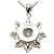 Colar com Pingente Seiko Platinum Diamond Snowflake - vista 3