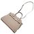Mini mala de shearling Valextra Milano Bege - vista 6