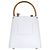 Borsa a tracolla verticale in pelle rigida 2-Way Vivienne Westwood Bianco - vista 2