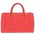 Bolso de mano de cuero rojo 2-Way MCM Logo Roja - vista 2