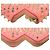 Christian Louboutin Panettone Multi-Spike Stud Leder Langbörse Pink - Ansicht 3