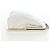 Clutch Chanel CC Frame com corrente em pele de cordeiro acolchoada e plexiglass Branco - vista 4