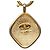 Colar com Pendente de Corrente Chanel Cambon Dourado - vista 3