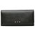 Fendi Black Leather Long Wallet