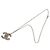 Collana a catena Chanel Coco Mark Punching Argento - vista 6
