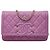 Borsa a tracolla portafoglio Chanel CC Filigree Porpora