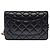 Borsa CHANEL Wallet On Chain 2.55 in Pelle Nera - 103931 Nero - vista 4