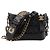 CHANEL - Bolso de bandolera Gabrielle Mini Chanel en piel y lona negra edición limitada Negro