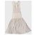 Alaïa Kleid Beige Plissierter Mesh