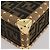 Borsa Vanity Trunk FENDI in tela Zucca e pelle Nero Marrone Auth 204326SAM - vista 17