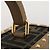 Borsa Vanity Trunk FENDI in tela Zucca e pelle Nero Marrone Auth 204326SAM - vista 20