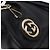 Borsa GUCCI GG Canvas Guccissima Sukey in pelle nera e oro 247902 Auth 204390 Nero D'oro - vista 25