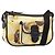 16 Céline Bolsa de Ombro CELINE Canvas Yellow Gold Auth 203671A Dourado Amarelo