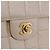 Borsa a tracolla CHANEL Choco Bar Line Chain in pelle d'agnello Gold CC Auth ka6208V D'oro - vista 19