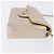Borsa a tracolla CHANEL Choco Bar Line Chain in pelle d'agnello Gold CC Auth ka6208V D'oro - vista 3