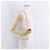 Borsa a tracolla CHANEL Choco Bar Line Chain in pelle d'agnello Gold CC Auth ka6208V D'oro - vista 30