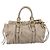 Miu Miu Handtasche Leder 2way Beige Gold Auth 204331V Golden - Ansicht 13