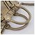 Miu Miu Handtasche Leder 2way Beige Gold Auth 204331V Golden - Ansicht 7