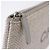 Borsa a pochette CHANEL Deauville in paglia Grigio Argento CC Auth ka6238A Marrone - vista 18