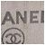 Borsa a pochette CHANEL Deauville in paglia Grigio Argento CC Auth ka6238A Marrone - vista 2