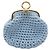 Portamonete FENDI Canvas Azzurro Oro Auth 203623M D'oro Blu chiaro - vista 13
