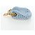 Portamonete FENDI Canvas Azzurro Oro Auth 203623M D'oro Blu chiaro - vista 3
