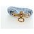Portamonete FENDI Canvas Azzurro Oro Auth 203623M D'oro Blu chiaro - vista 5