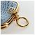 Portamonete FENDI Canvas Azzurro Oro Auth 203623M D'oro Blu chiaro - vista 8